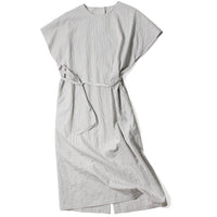 Nicholson & Nicholson Eve Dress in Grey Stripes