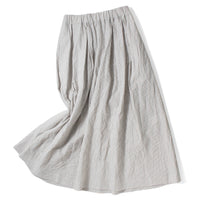 Nicholson & Nicholson Mira Skirt in Grey Stripes