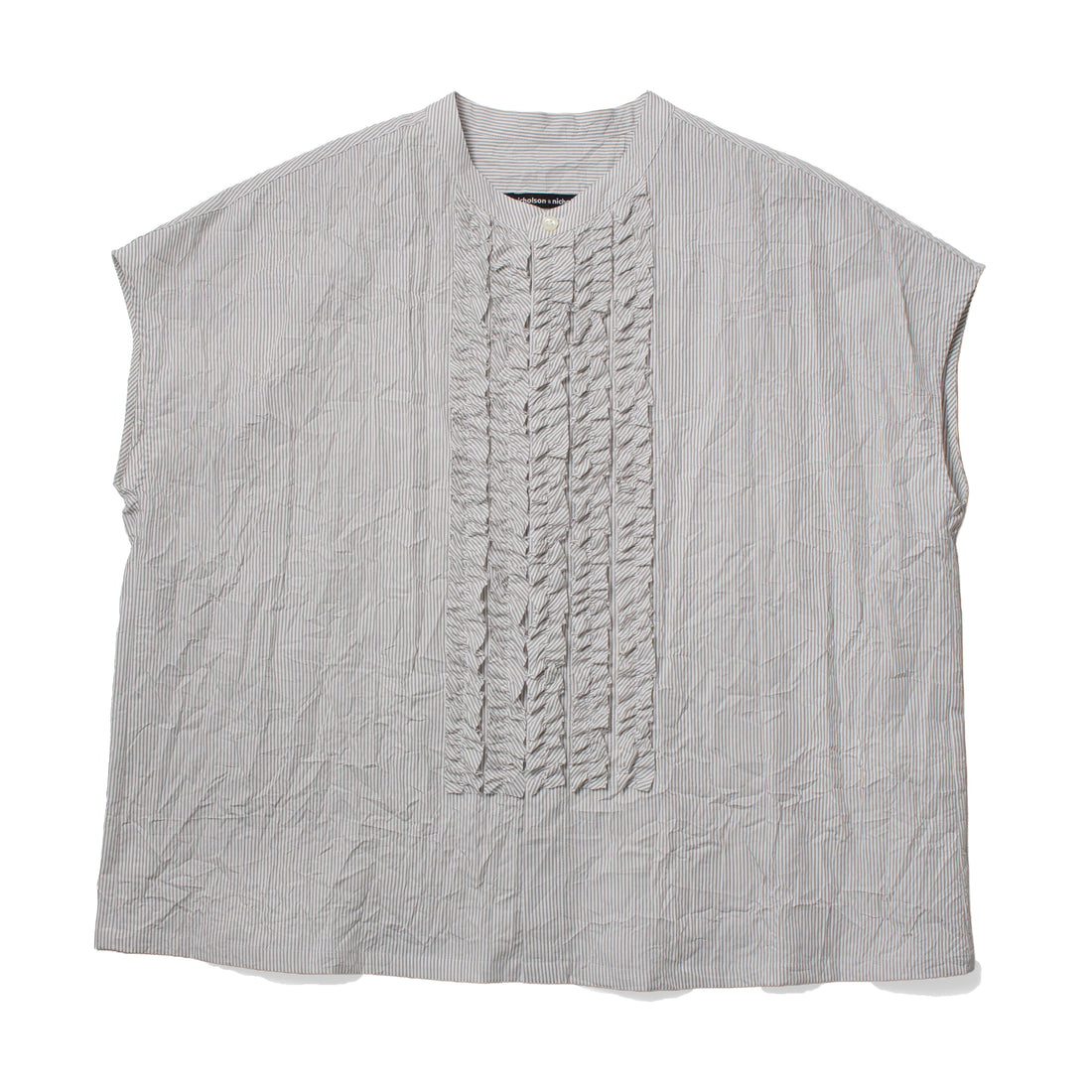 Nicholson & Nicholson Ray Top in Grey Stripes