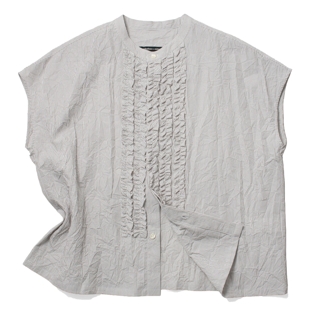 Nicholson & Nicholson Ray Top in Grey Stripes