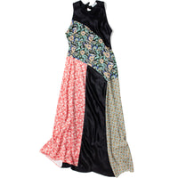 Nomia Combo Bias Maxi Dress in Black Multi