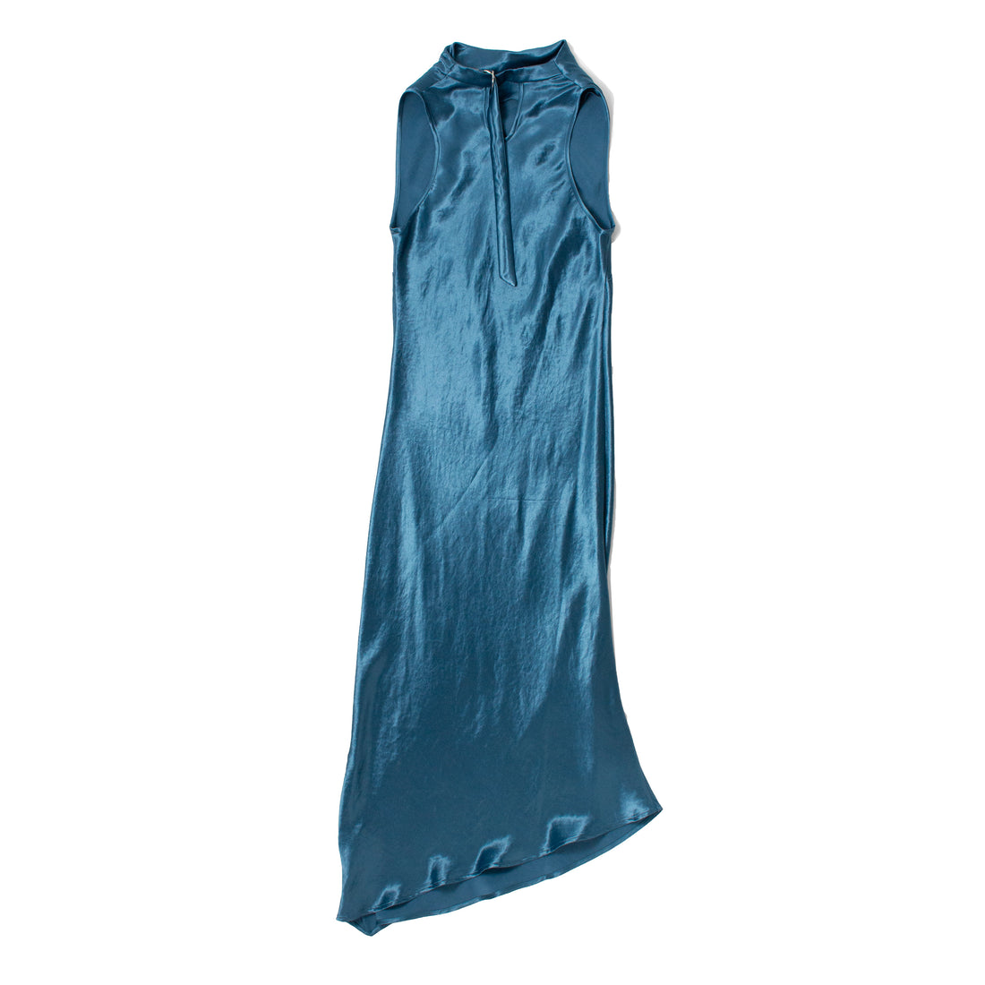 Nomia Cowl Bias Dress in Lagoon