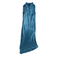 Nomia Cowl Bias Dress in Lagoon