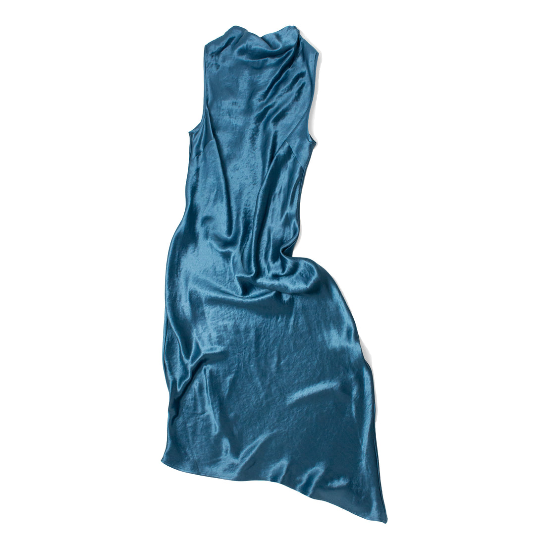 Nomia Cowl Bias Dress in Lagoon