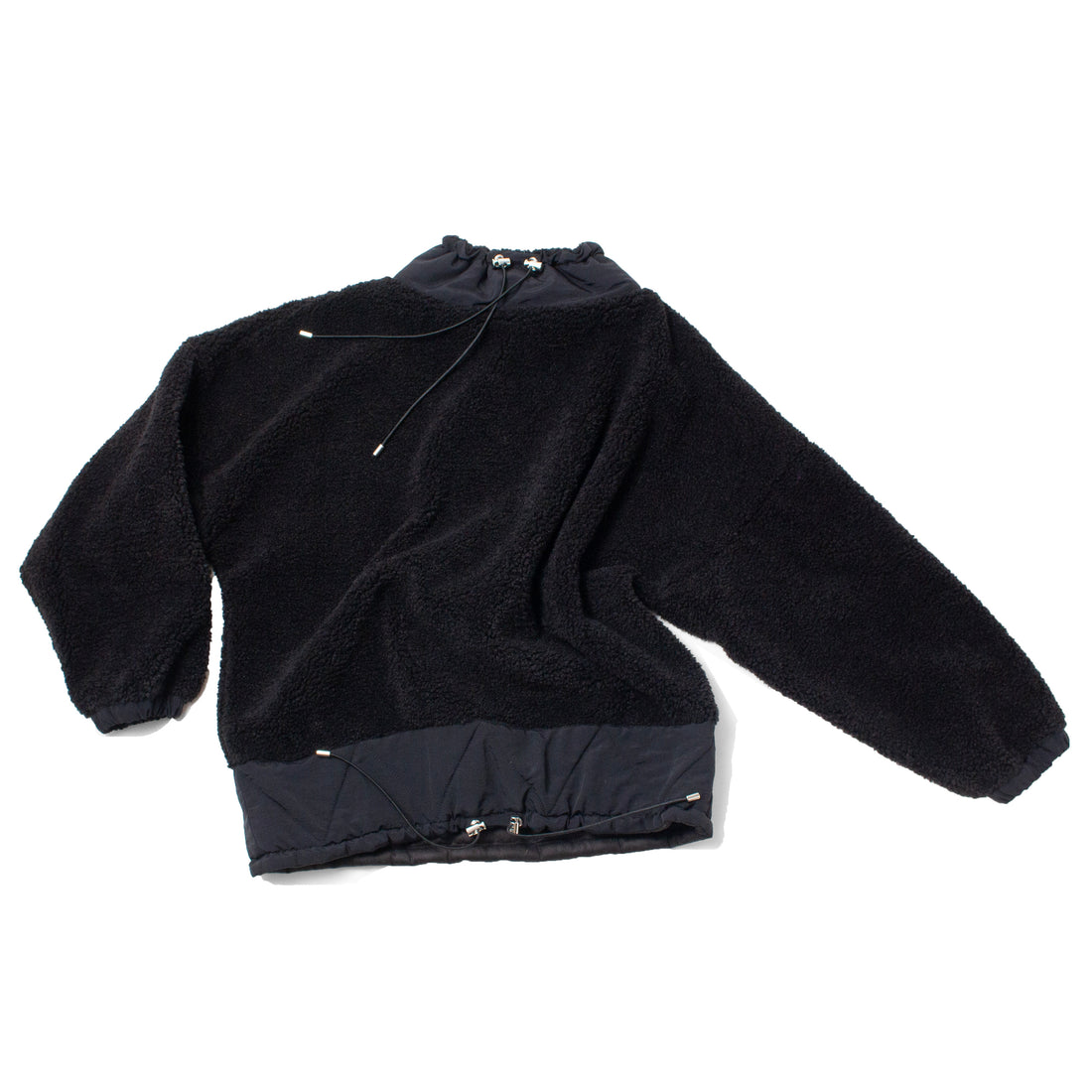 Nomia Fleece Pullover in Black Sherpa