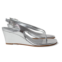 Nomia Lela Thong Wedge in Metallic