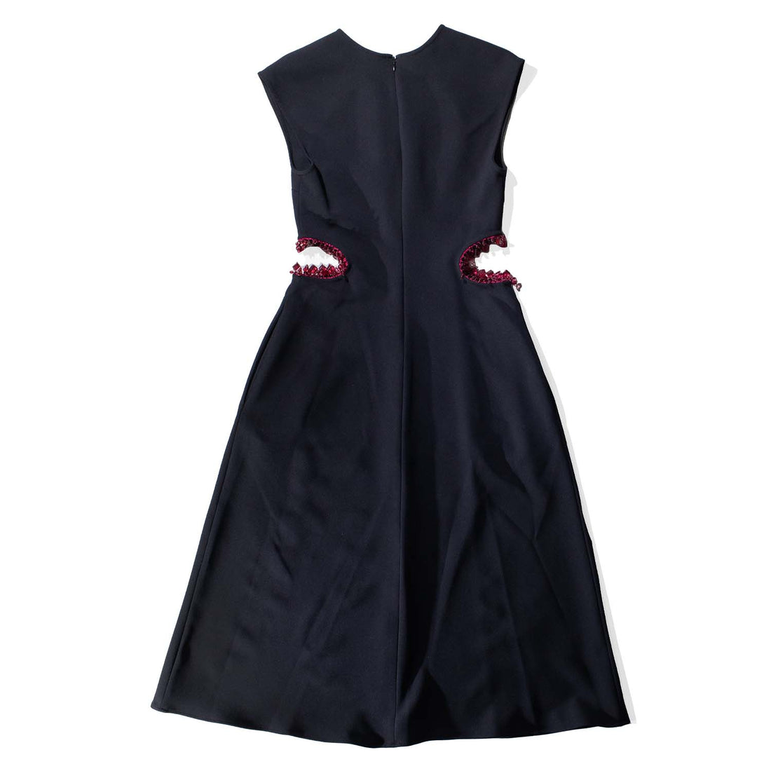 Nomia Midi Dress with Jewel Cutout in Black