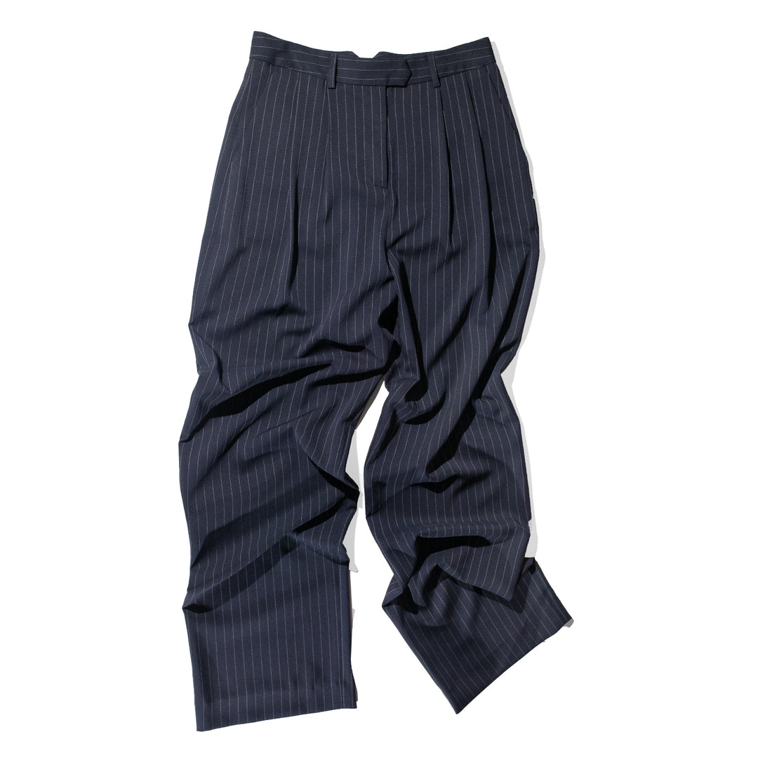Nomia Pleated Trouser in Midnight/White