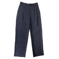 Nomia Pleated Trouser in Midnight/White