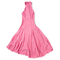 Nomia Scarf Bias Maxi Dress in Peony