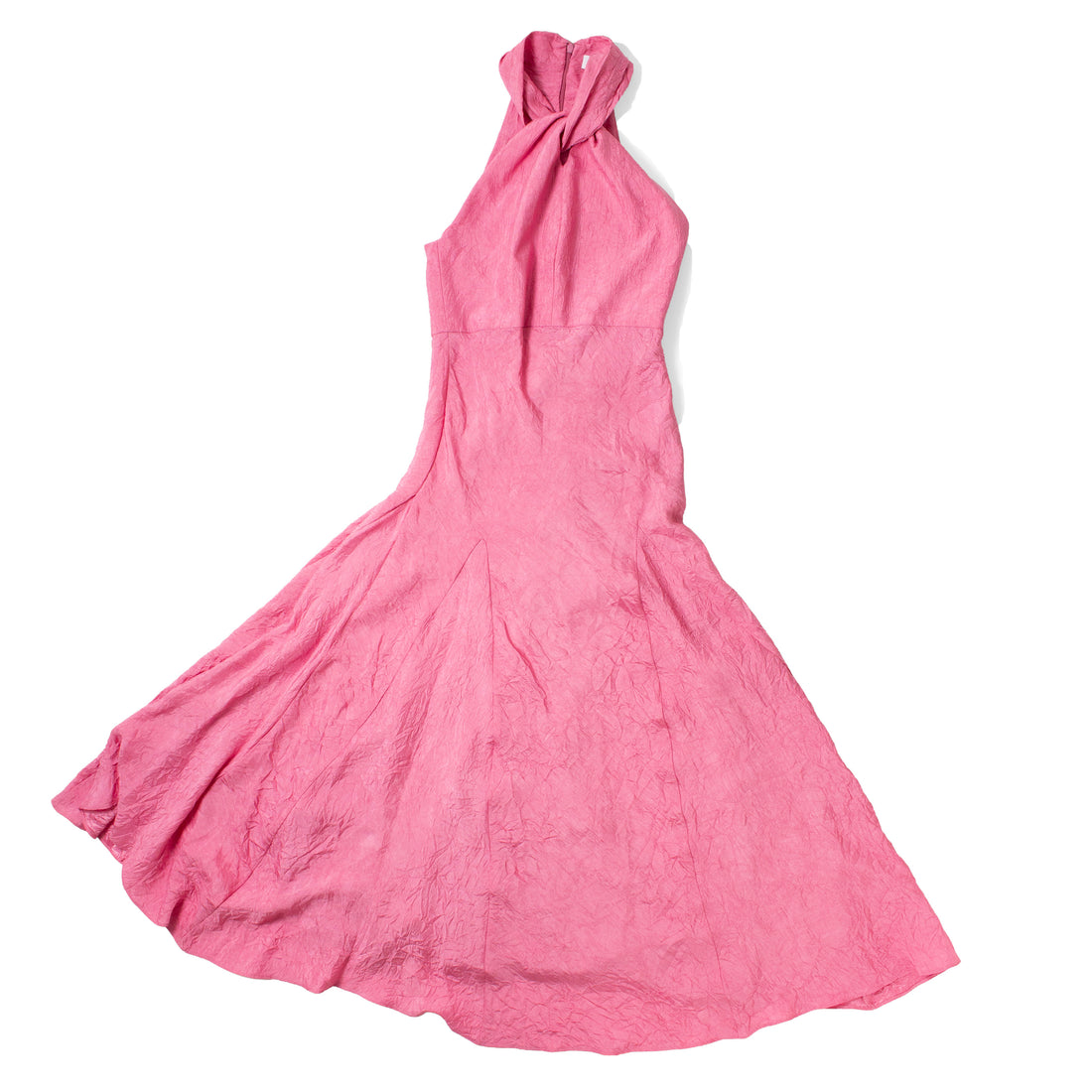 Nomia Scarf Bias Maxi Dress in Peony