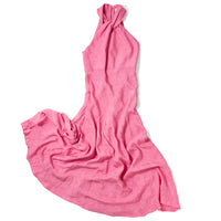 Nomia Scarf Bias Maxi Dress in Peony