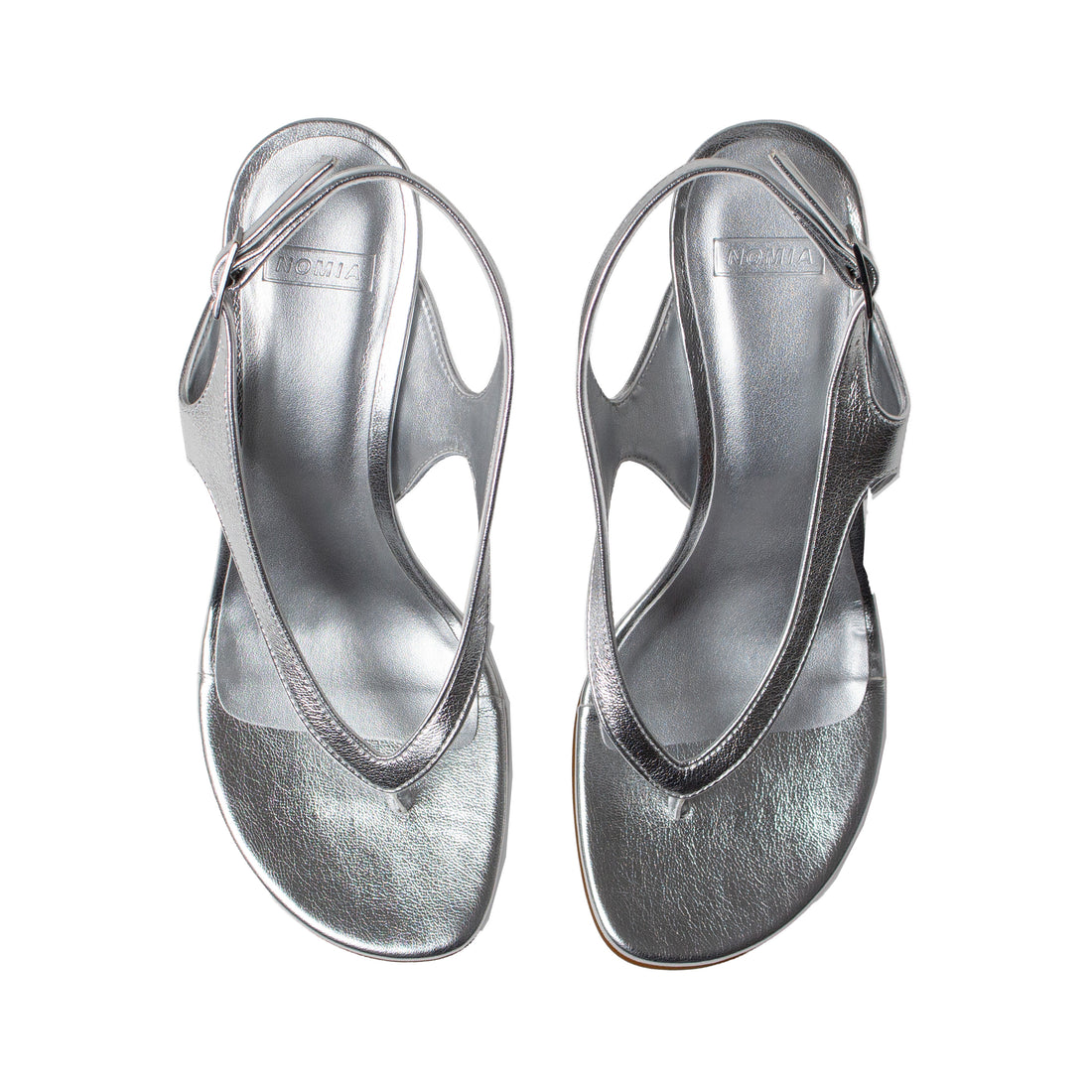 Nomia Lela Thong Wedge in Metallic