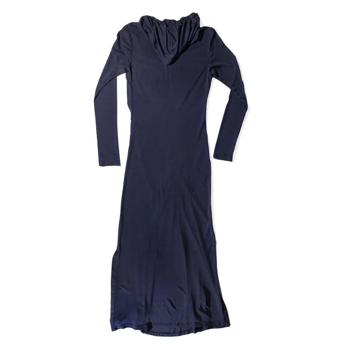 Nomia Hooded Gathered Maxi Dress in Midnight