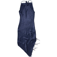 Nomia Side Tie Bias Dress in Ink