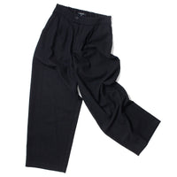 Pas de Calais Eco Wool Tweed Wide Pants in Black