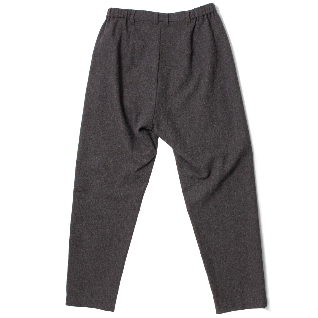 Pas de Calais Eco Wool Tweed Tapered Pants in Brown