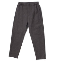Pas de Calais Eco Wool Tweed Tapered Pants in Brown