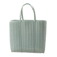 Palorosa Large Flat Basic Tote in Eucalyptus