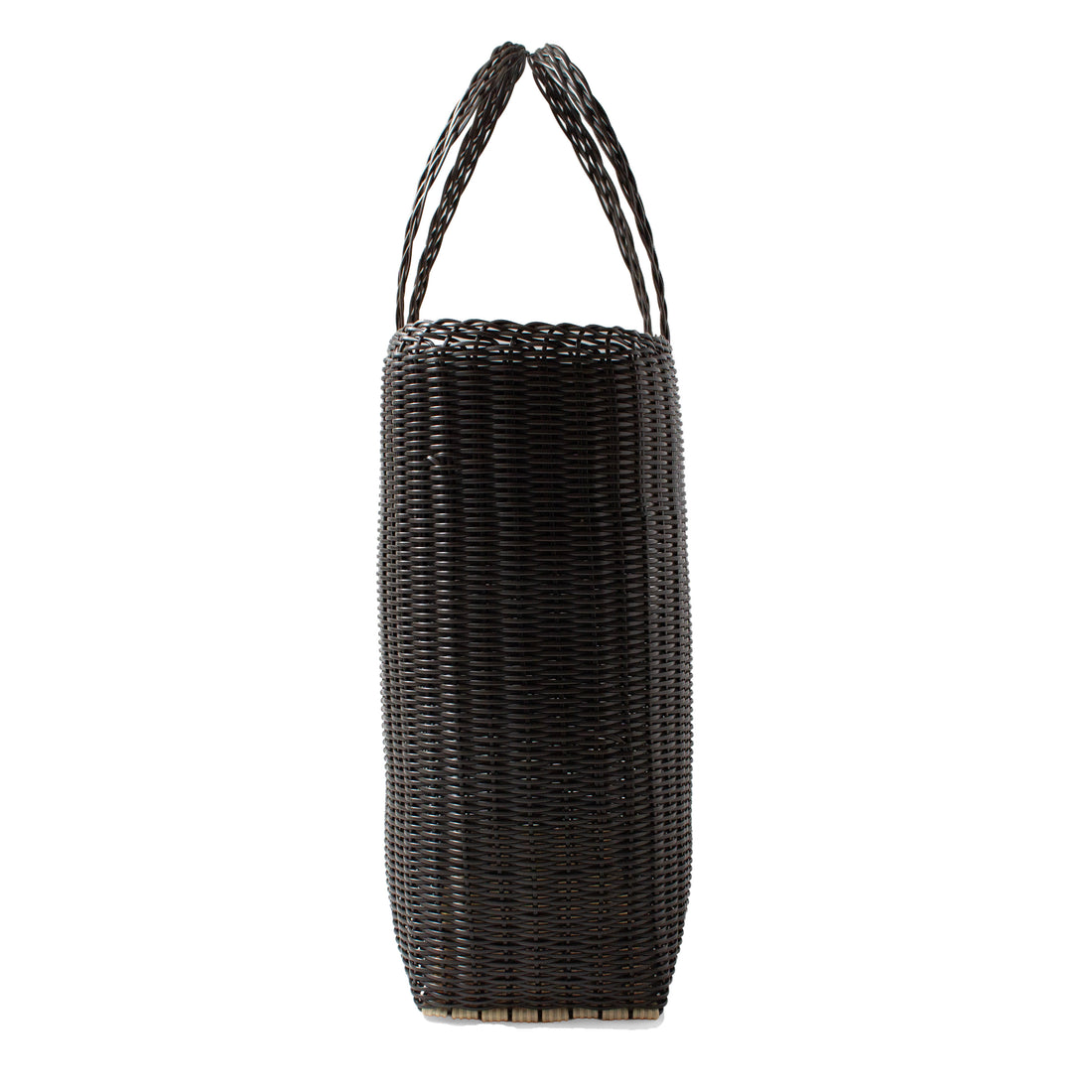 Palorosa Large Flat Basic Tote in Midnight Brown