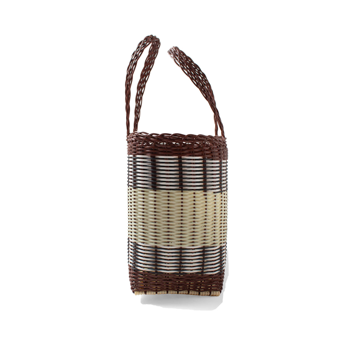 Palorosa Small Mercado Tote in Chocolate and Palm