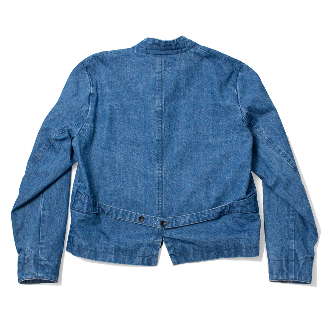 Pas de Calais 11.5oz Natural Slub Denim Jacket in Faded Blue