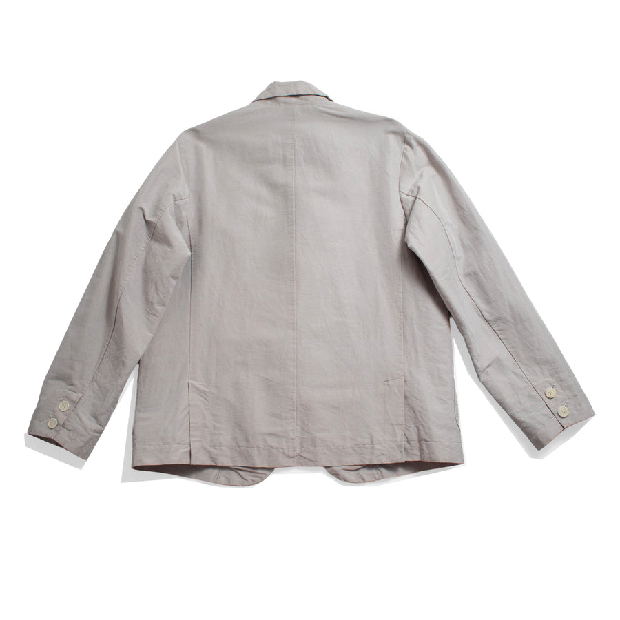 Pas de Calais High Density Linen Cotton Jacket in Grey – JUDITH