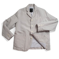 Pas de Calais High Density Linen Cotton Jacket in Grey