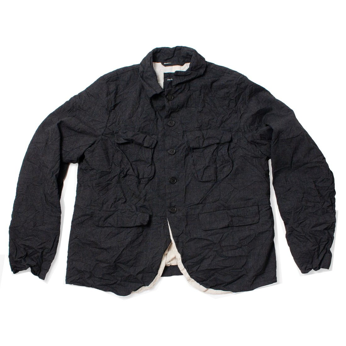 Pas de Calais Recycled P/R Pinhead Jacket in Charcoal