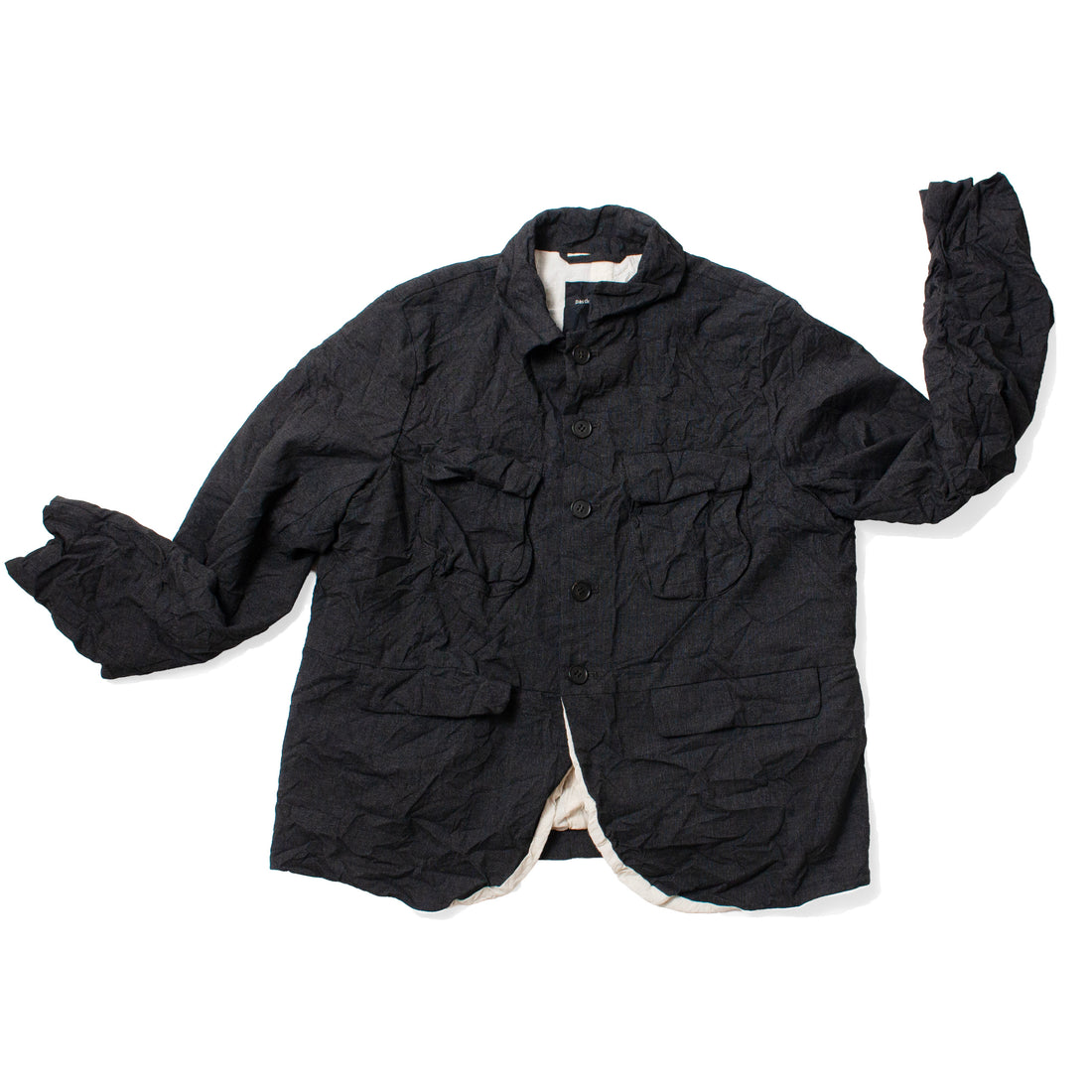 Pas de Calais Recycled P/R Pinhead Jacket in Charcoal