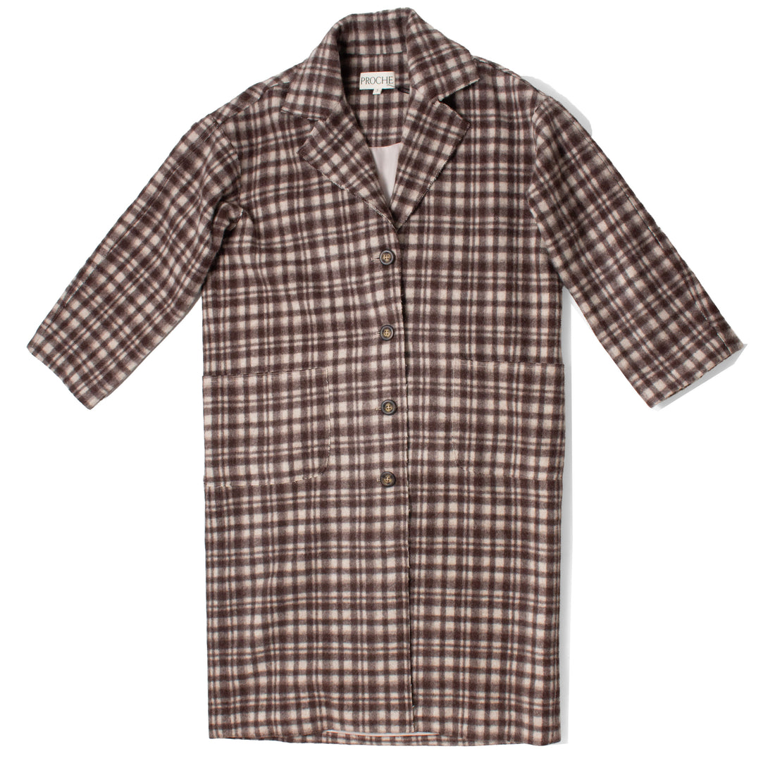 Proche Donnie Coat in Plaid