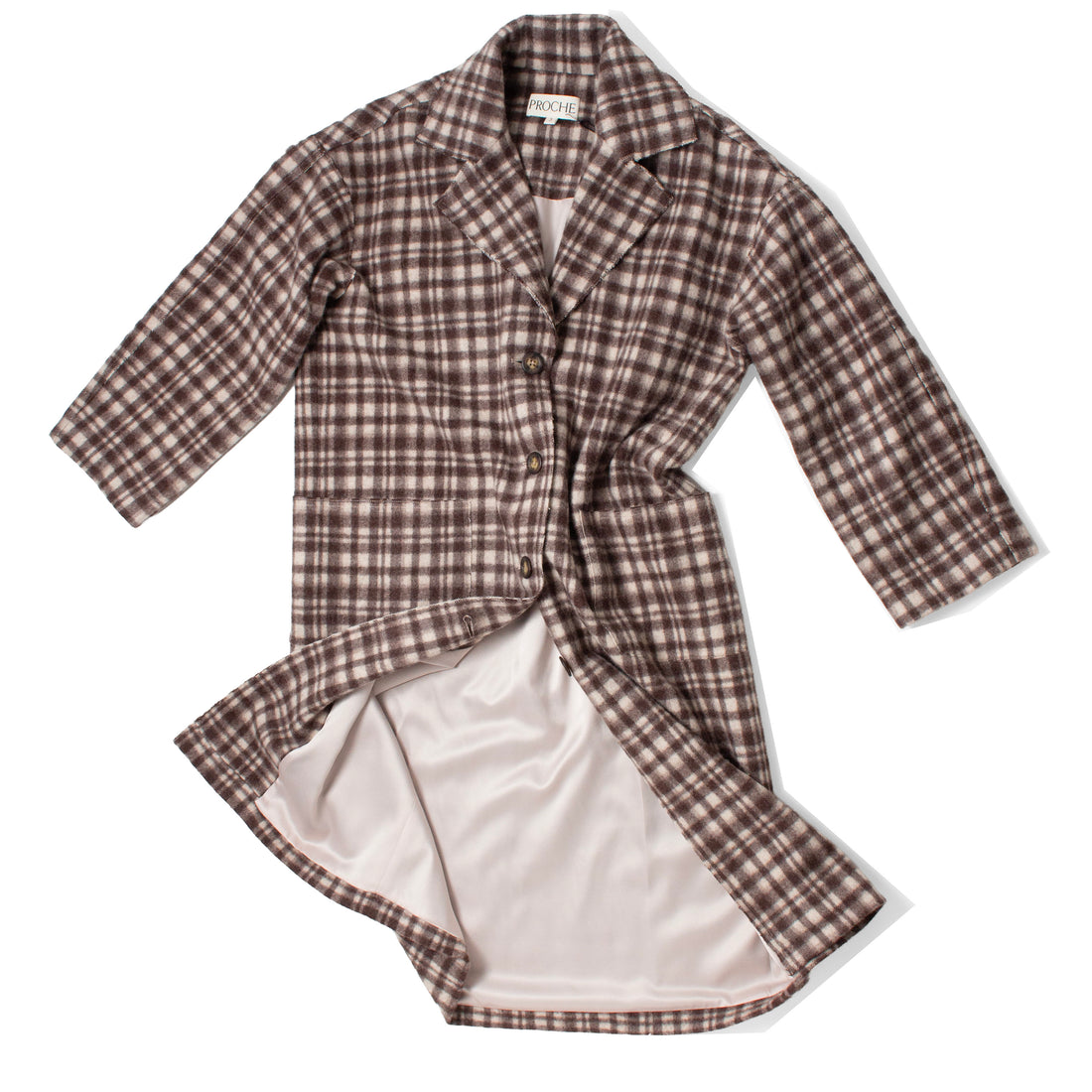 Proche Donnie Coat in Plaid