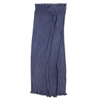Proche Pleated Soiree Wrap Skirt in Navy