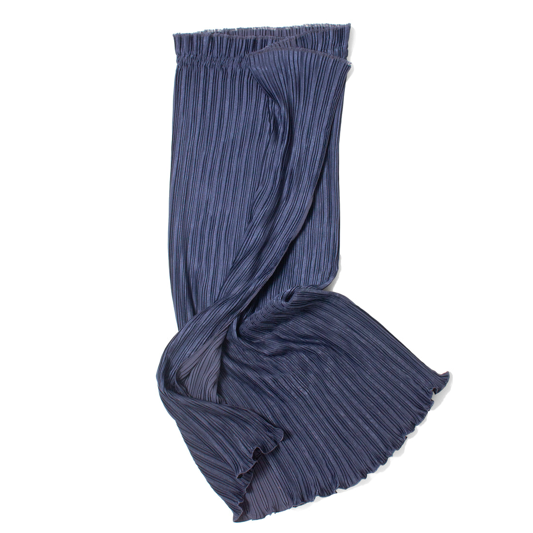 Proche Pleated Soiree Wrap Skirt in Navy