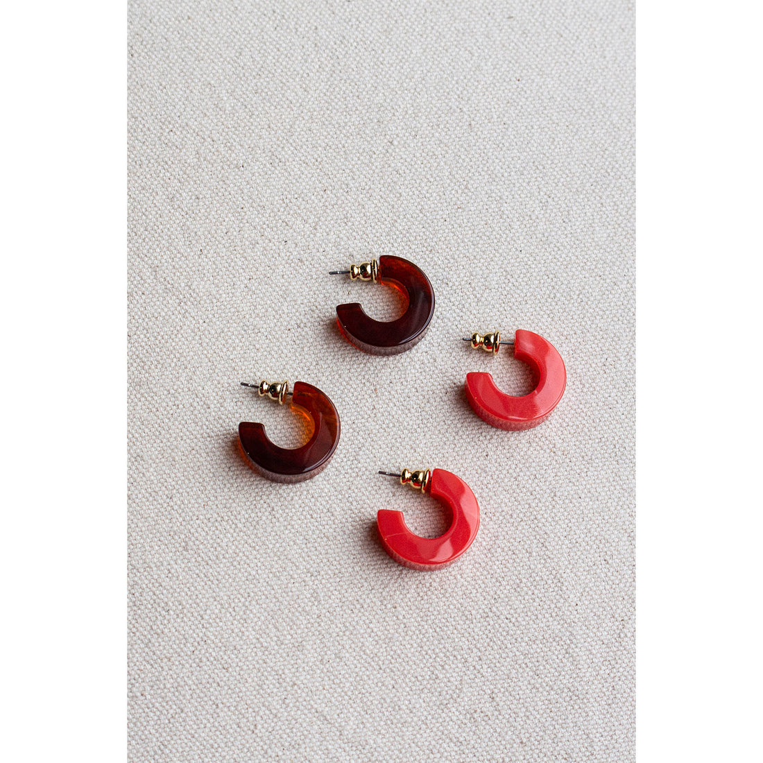 Rachel Comey Cuba Earrings in Coral Multi