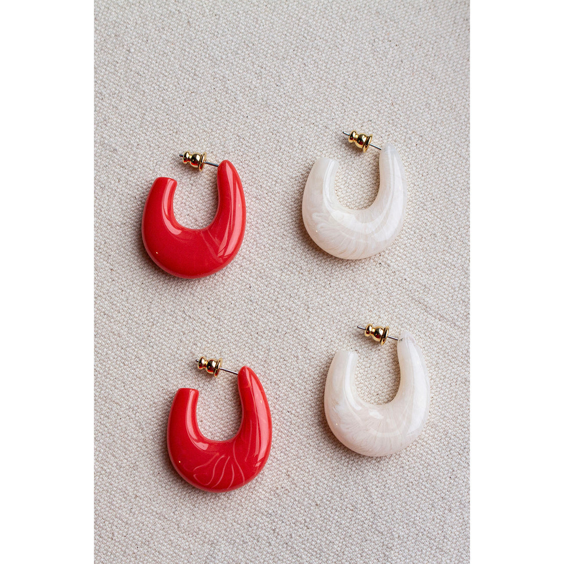 Rachel Comey Isle Earring in Coral Multi