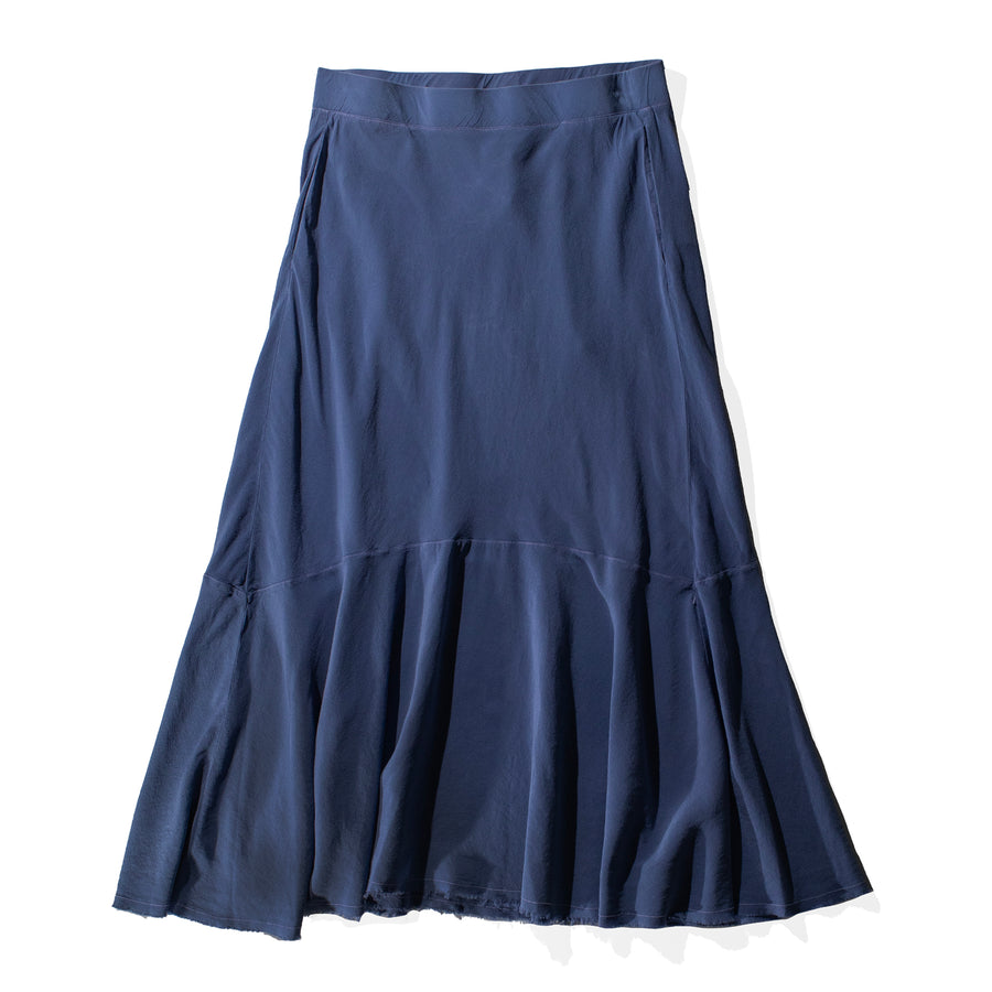 Raquel Allegra Frida Midi Skirt in French Blue