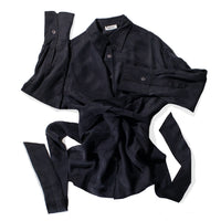 Rodebjer Almond Peach Twill Shirt in Black