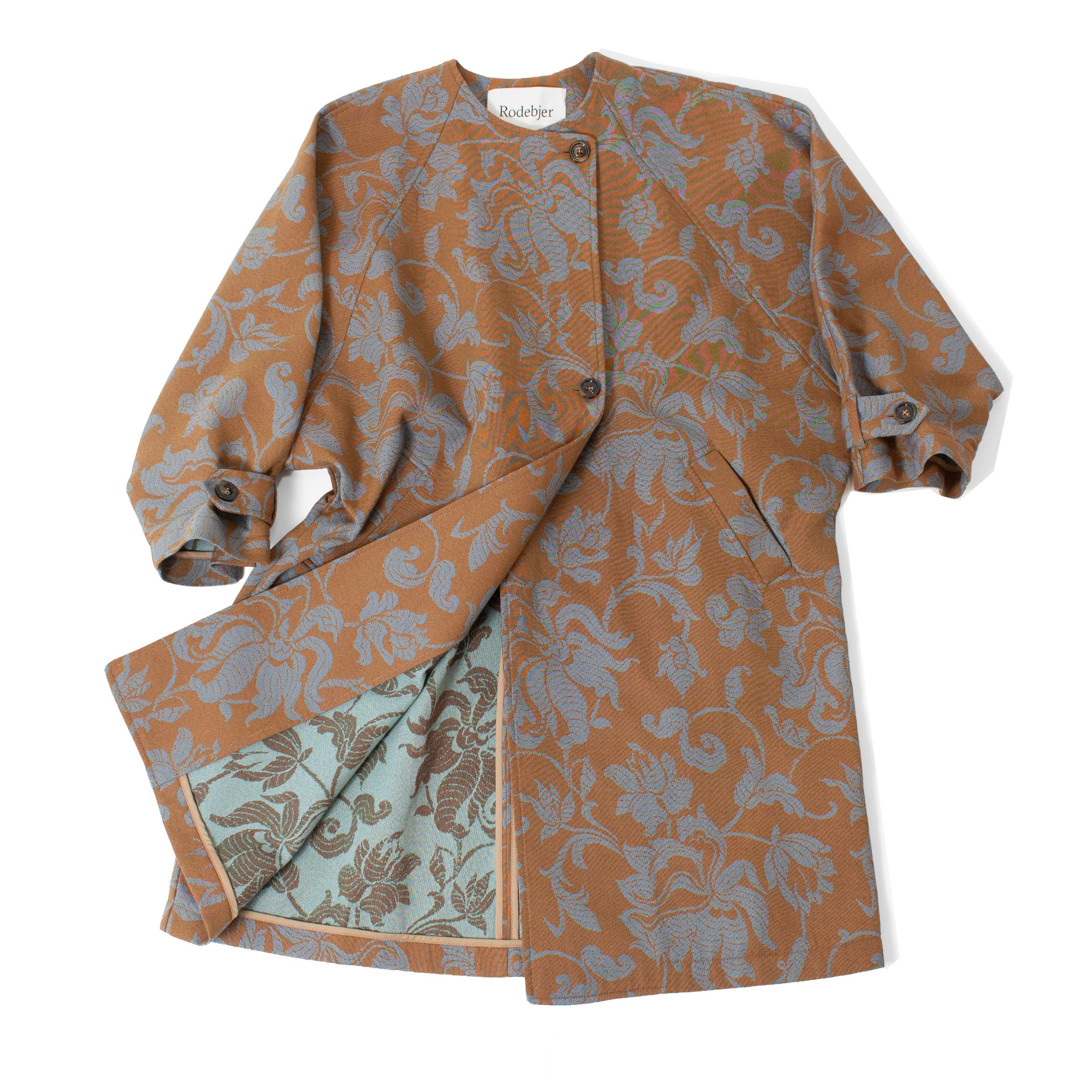 Rodebjer Melbourne French Lily Coat in Teal/Brown – JUDITH