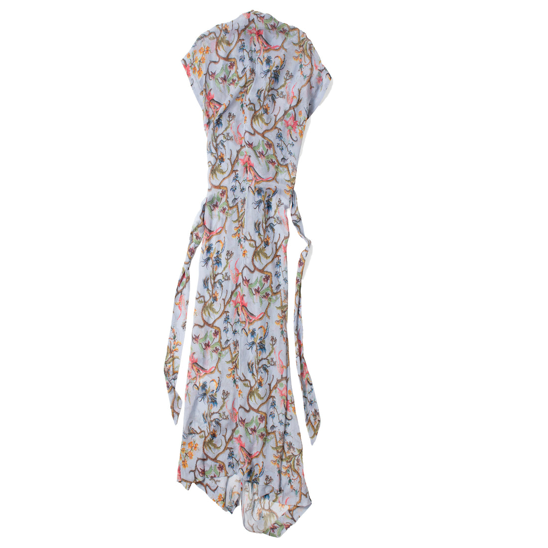 Rodebjer Olympia Trailing Dress in Blue Multi