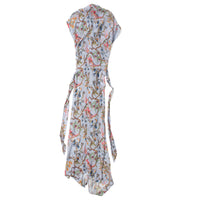 Rodebjer Olympia Trailing Dress in Blue Multi