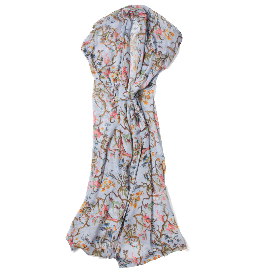 Rodebjer Olympia Trailing Dress in Blue Multi