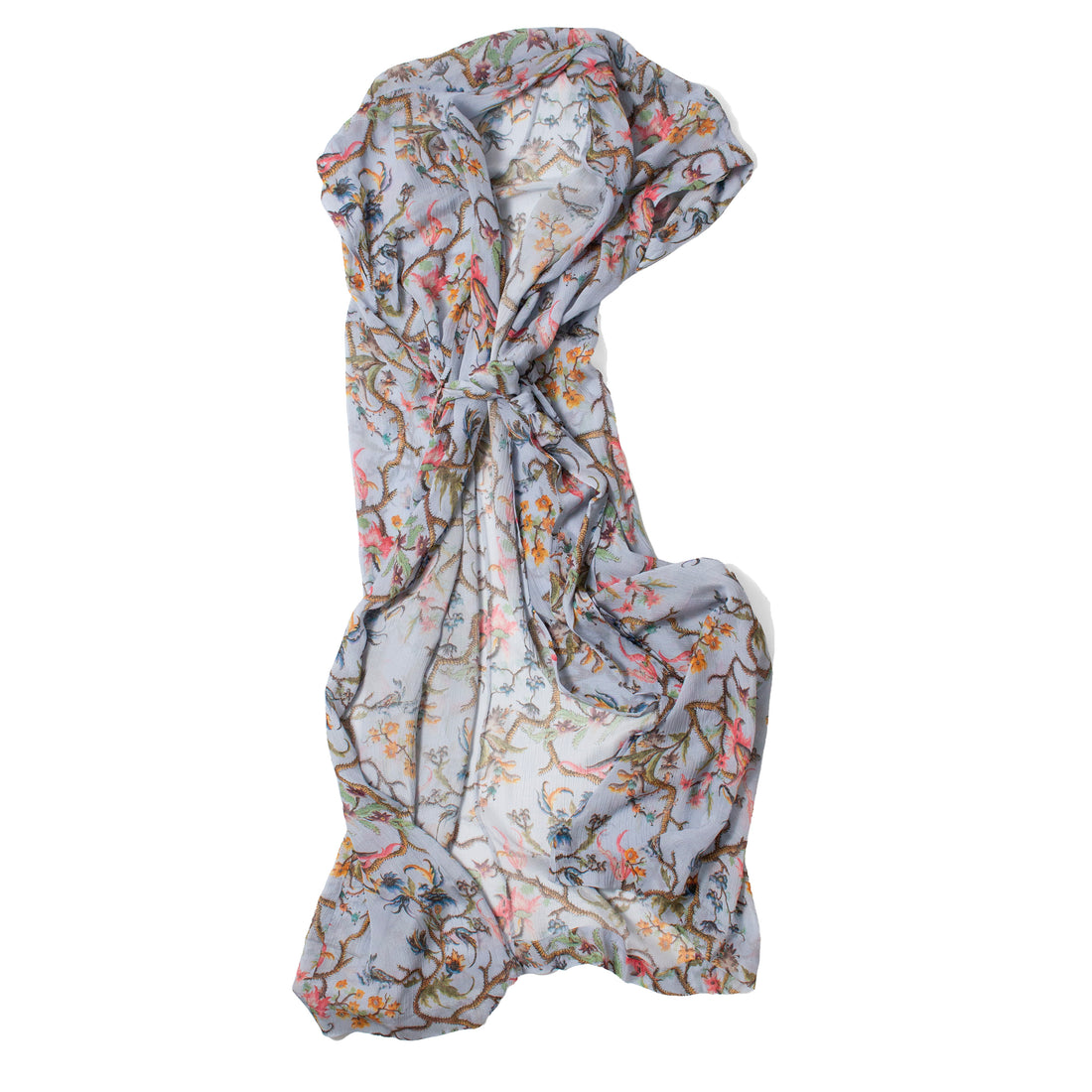 Rodebjer Olympia Trailing Dress in Blue Multi