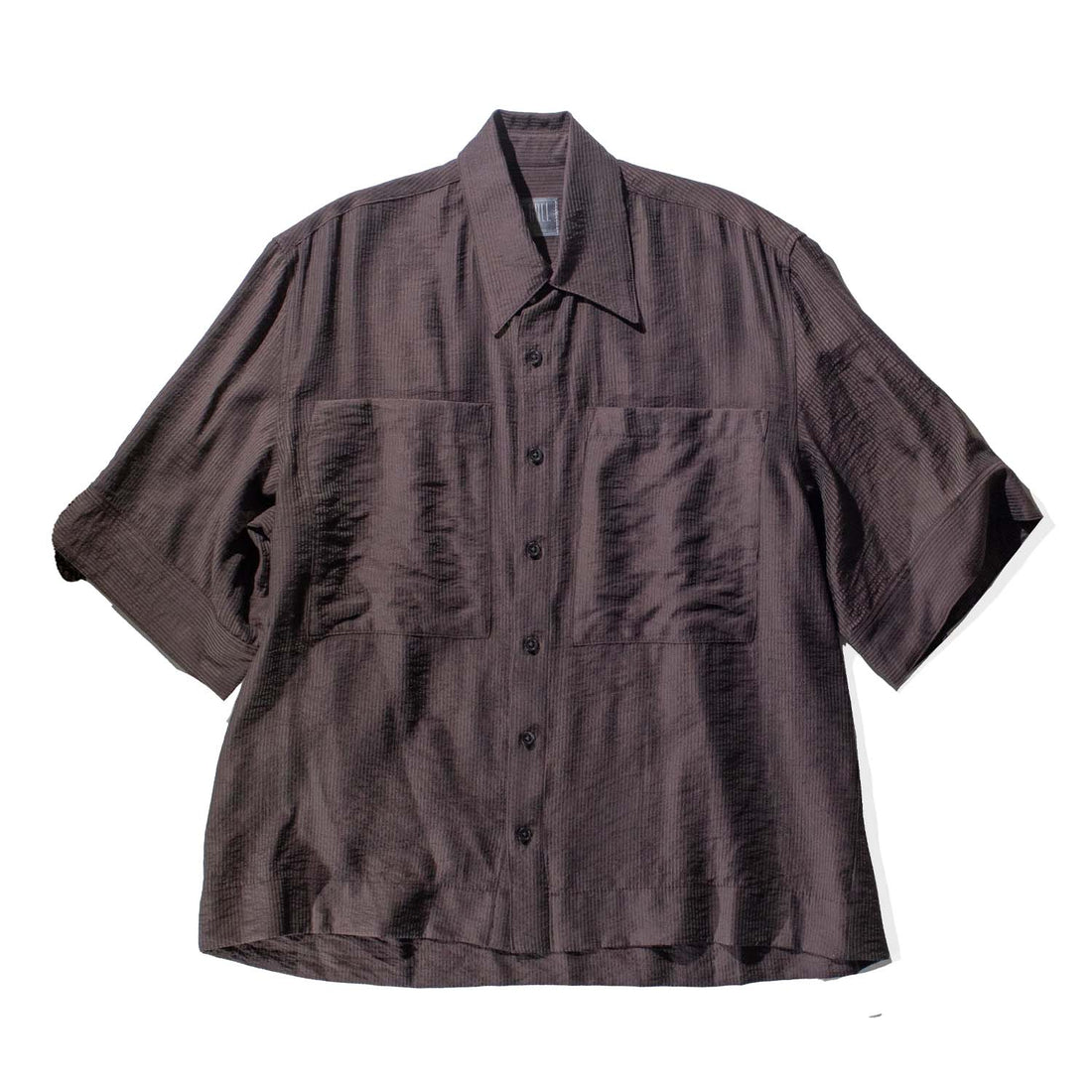 Grei S/S Modernist Shirt in Brown-Olive