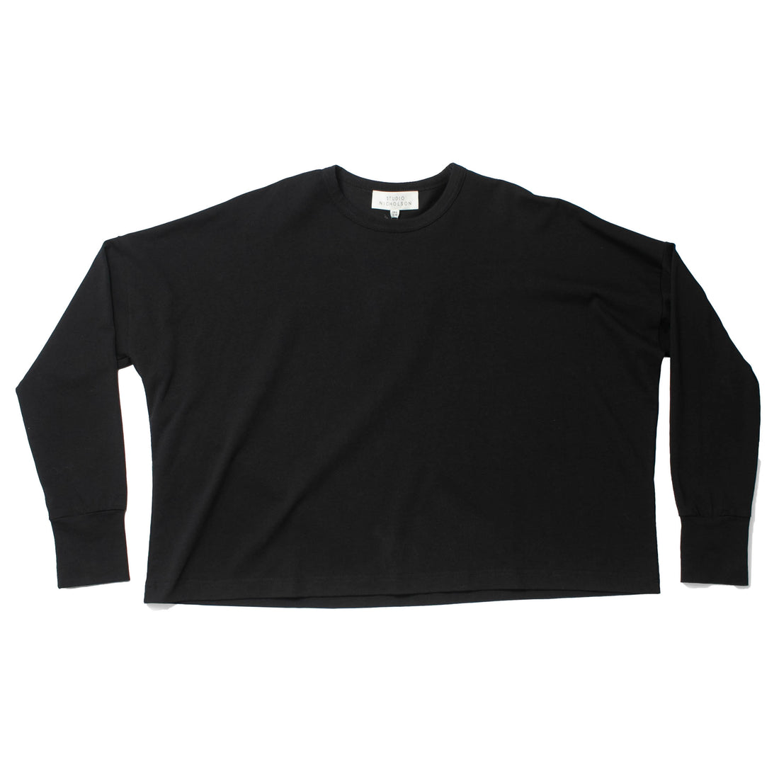 Studio Nicholson Loop Long Sleeve T-Shirt in Black