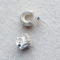 Sapir Bachar Forever Mini Huggies in Sterling Silver