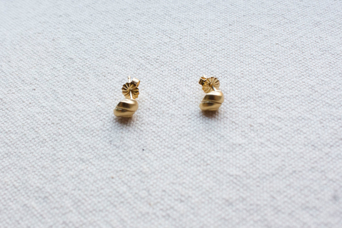Sapir Bachar Gold Eroded Studs