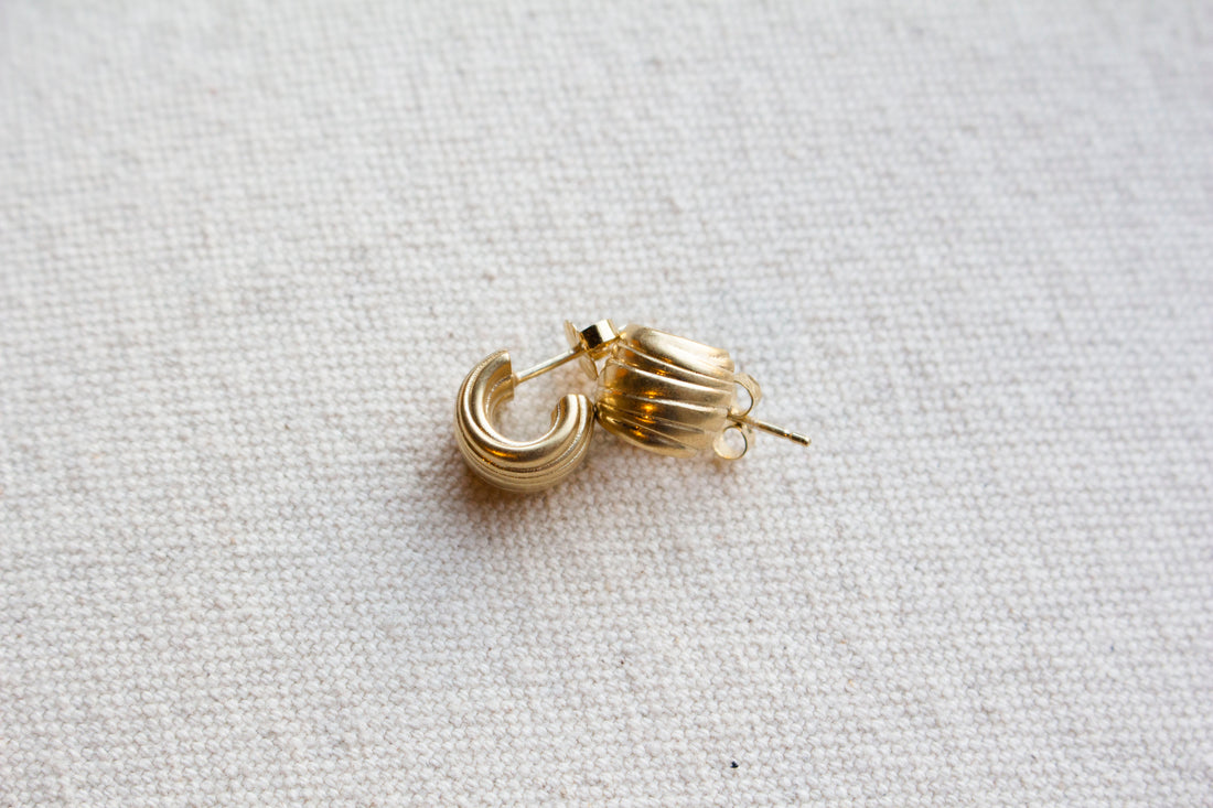 Sapir Bachar Gold Forever Mini Huggies