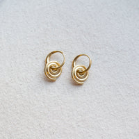 Sapir Bachar Gold Small Whorl Hoops
