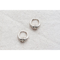 Sapir Bachar Mini Vessel Hoops in Sterling Silver